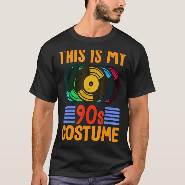 Das ist meine 90er Costume Vinyl 90er Musik Theme  T-Shirt (Vorderseite)