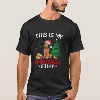 Das ist meine Airedale Terrier Dog Weihnachtsmannm T-Shirt