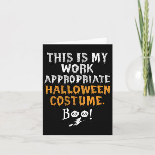 Das ist meine Arbeit passend Halloween-Kostüm Boo Karte