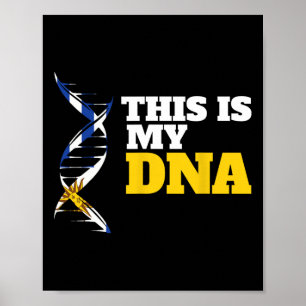 Das ist meine DNA Stolz Ukrainischer Patriotischer Poster