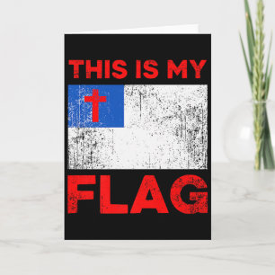 Das ist meine Flagge - Christliches Jesuskreuz Pre Karte