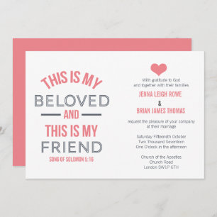 Das ist meine geliebte Einladung zur Hochzeit