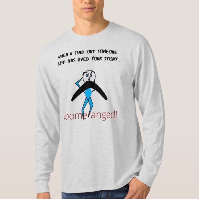 "Das ist meine Geschichte" Basic Long Sleeve Boome T-Shirt (Vorderseite)