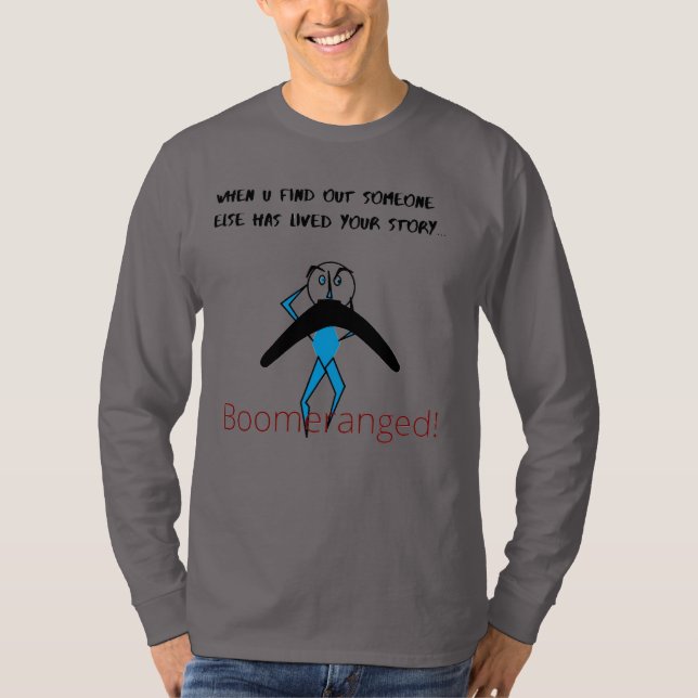 "Das ist meine Geschichte" Long Sleeve Boomeranged T-Shirt (Vorderseite)