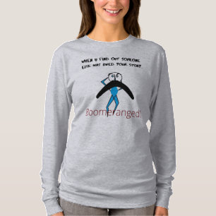 "Das ist meine Geschichte" Long Sleeve Boomeranged T-Shirt