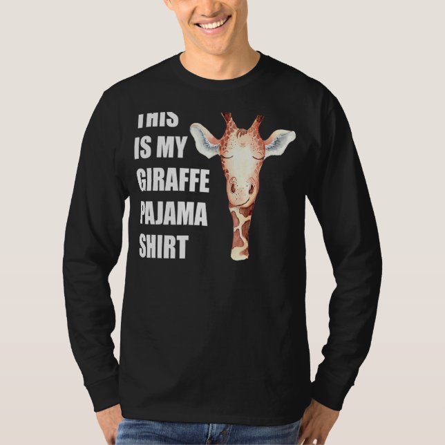 Das ist meine Giraffe Pajama Funny Bedtime T-Shirt (Vorderseite)