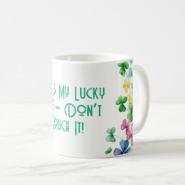 Das ist meine glückliche Tasse mit bunten Klee ver