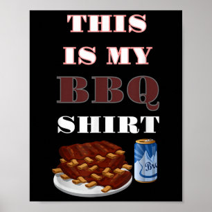 Das ist meine Grillen Beer Ribs Funny Gift Poster