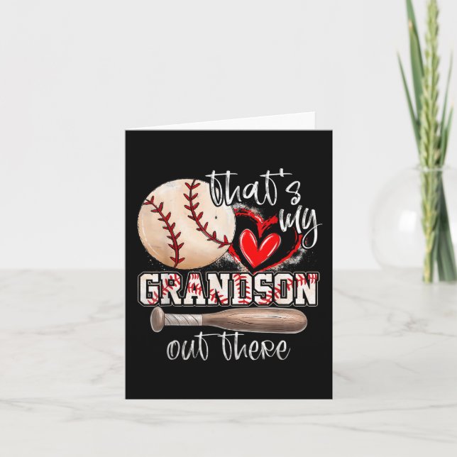 Das ist meine Großmutter da draußen Baseball-Großm Karte (Vorderseite)