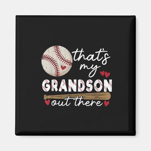 Das ist meine Großmutter da draußen Baseball-Großm Magnet (Vorne)