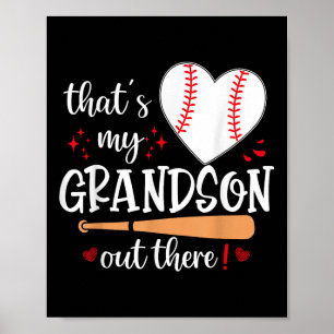 Das ist meine Großmutter da draußen Baseball-Großm Poster