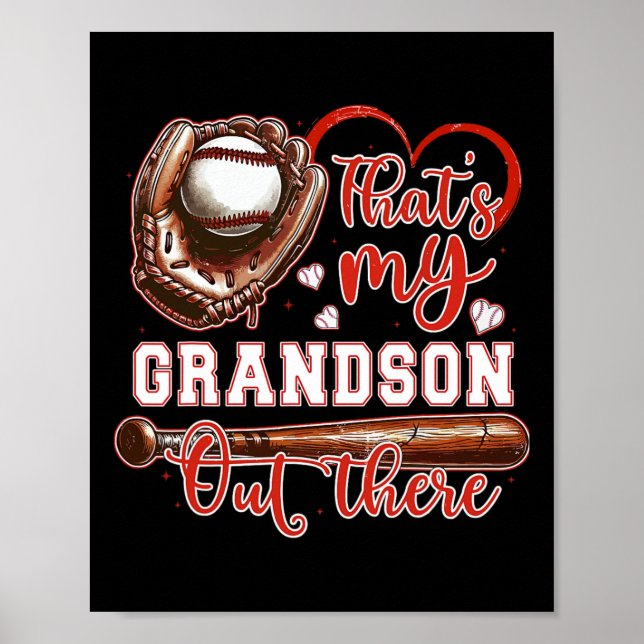 Das ist meine Großmutter da draußen Baseball-Moth Poster (Vorne)