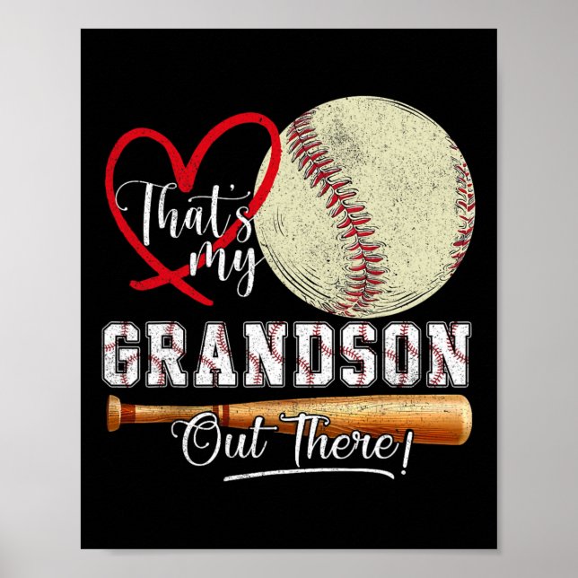 Das ist meine Großmutter da draußen Baseball-Moth Poster (Vorne)