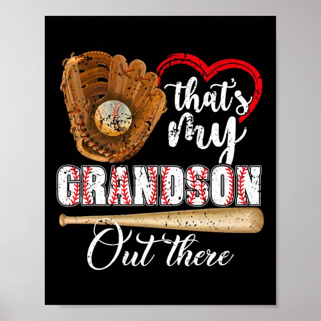 Das ist meine Großmutter da draußen Baseball-Moth Poster (Vorne)