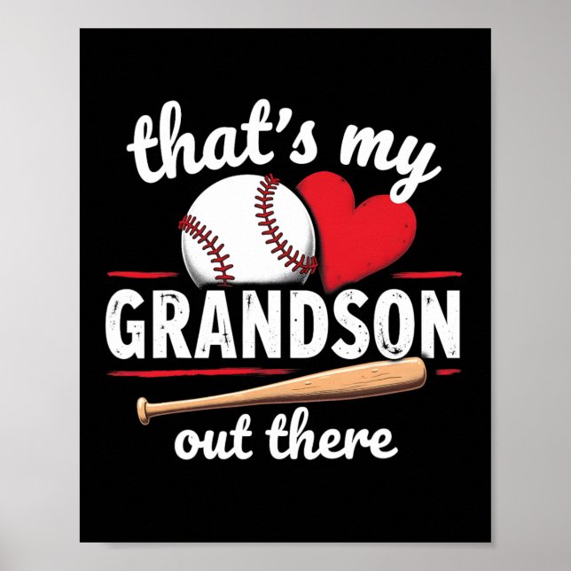 Das ist meine Großmutter da draußen Baseball-Moth Poster (Vorne)