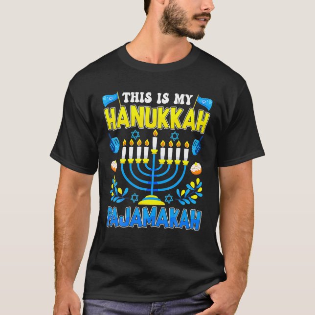 Das ist meine Hanukkah Pajamakah Funny Xmas Famili T-Shirt (Vorderseite)