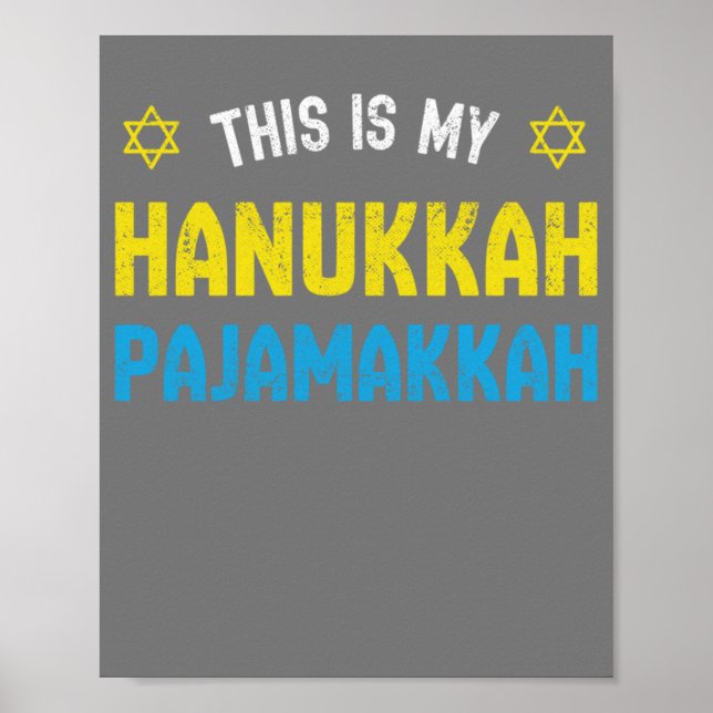Das ist meine Hanukkah Pajamakkah, das sonnige Glü Poster (Vorne)