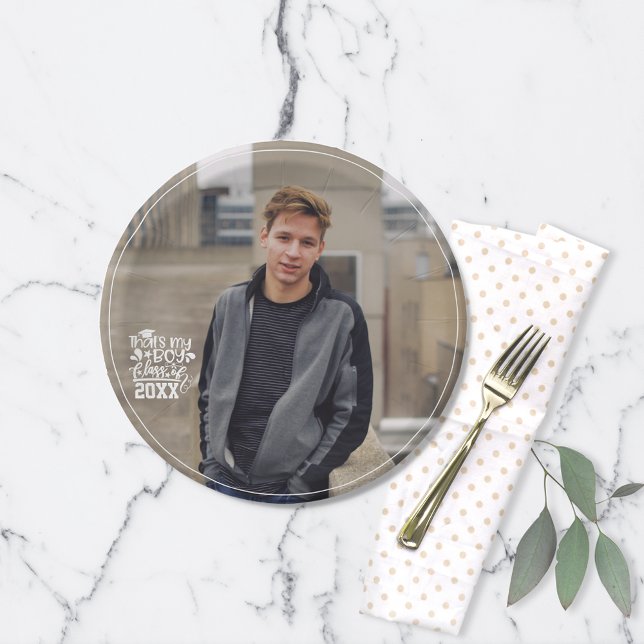 Das ist meine Junge-Klasse mit 20XX Foto Abschluss Pappteller (Von Creator hochgeladen)