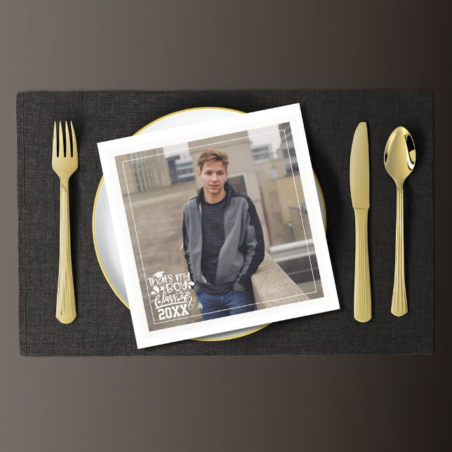 Das ist meine Junge-Klasse mit 20XX Foto Abschluss Serviette (Von Creator hochgeladen)