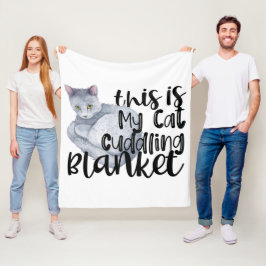 Das ist meine Katzenkuppelblanke Fleecedecke