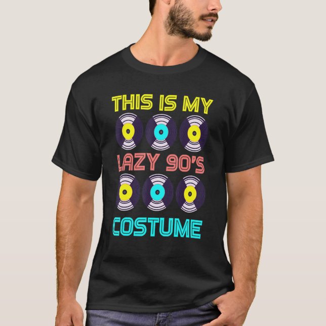 Das ist meine Lazy 90er Musik Theme Party T-Shirt (Vorderseite)