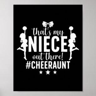 Das ist meine Nichte Cheer Tante Cheerleading Tant Poster