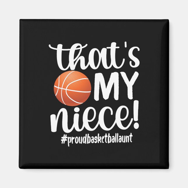 Das ist meine Nichte Proud Basketball Tante Basket Magnet (Vorne)