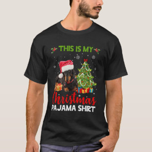 Das ist meine Pajama-Dackel Weihnachten T-Shirt