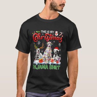 Das ist meine Pajamas Shirt Santa Dalmatiner Hunde