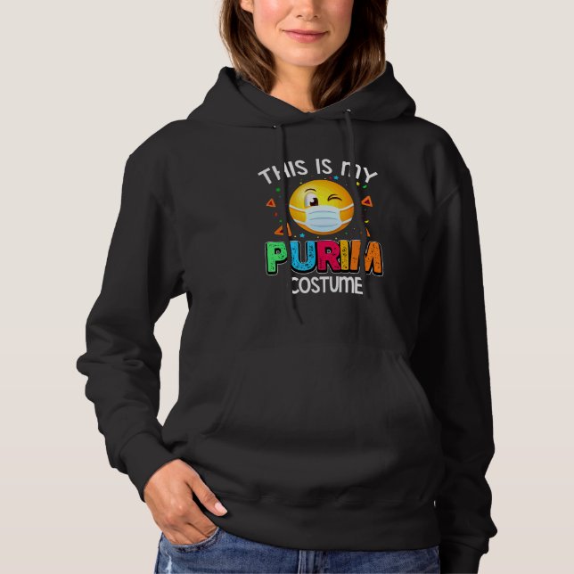 Das ist meine Purim-Kostüm-Funny-Jüdische Gesichts Hoodie (Vorderseite)