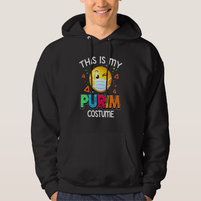 Das ist meine Purim-Kostüm-Funny-Jüdische Gesichts Hoodie (Vorderseite)
