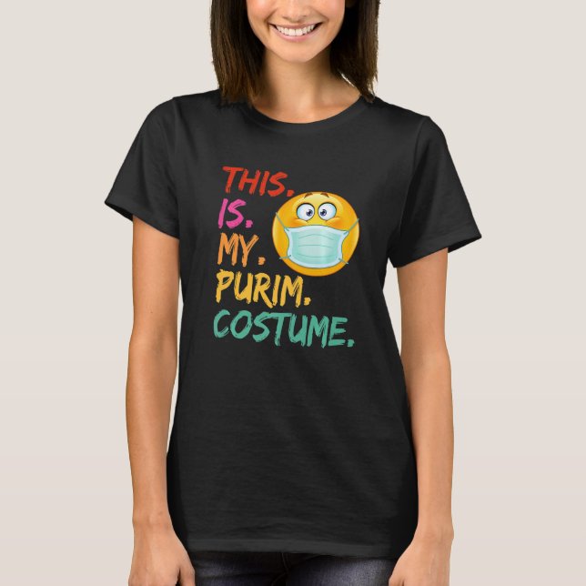 Das ist meine Purim-Kostüm-Funny-Jüdische Gesichts T-Shirt (Vorderseite)