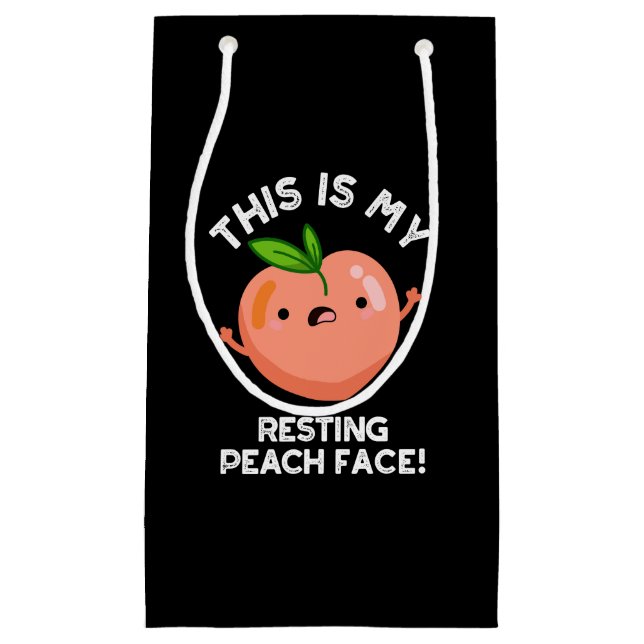 Das ist meine ruhende Pfirsichwand, dunkle BG Kleine Geschenktüte (Vorderseite)