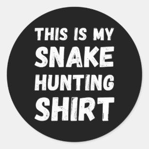 Das ist meine Schlangenjagd Shirt Hunter Handler H Runder Aufkleber