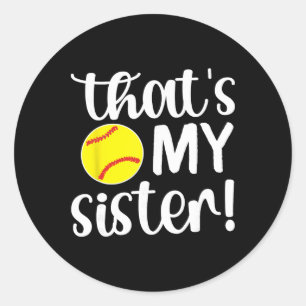 Das ist meine Schwester Softll Schwester Softll Br Runder Aufkleber