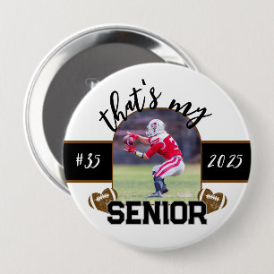Das ist meine Senior Football-Taste für Eltern Button