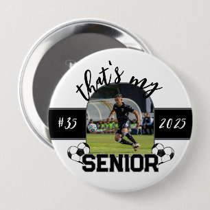 Das ist meine Senior-Fußball-Taste für Eltern Button