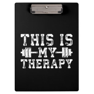 Das ist meine Therapie - Gym Workout Inspiration Klemmbrett