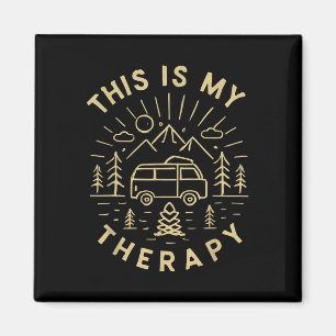 Das ist meine Therapie Wandern Camping Van Alt Us Magnet