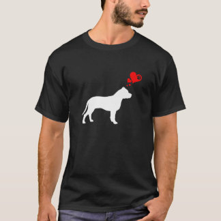 Das ist meine Valentine Pajama Pitbull Dog Puppy L T-Shirt