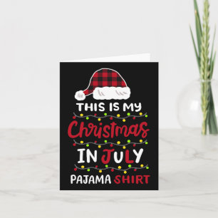 Das ist meine Weihnachte im Juli Pajama Shirt Männ Karte