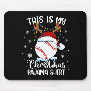Das ist meine Weihnachten Baseball-Weihnachtssport Mousepad