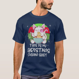 Das ist meine Weihnachts-Pajama-Anime-Katze Kitty T-Shirt