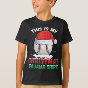 Das ist meine Weihnachts-Pajama-Baseball-Weihnacht T-Shirt