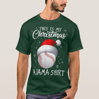 Das ist meine Weihnachts-Pajama-Baseball-Weihnacht T-Shirt