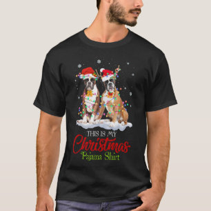 Das ist meine Weihnachts-Pajama Boxer-Dog-Weihnach T-Shirt