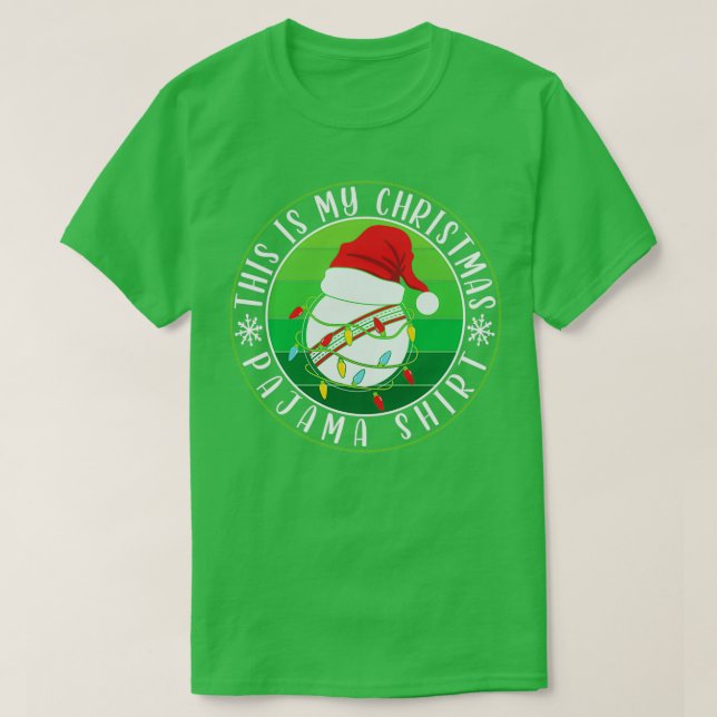 Das ist meine Weihnachts-Pajama-Cricket-Ball-Weihn T-Shirt (Design vorne)