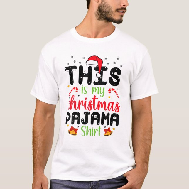 Das ist meine Weihnachts-Pajama-Familie, die Weihn T-Shirt (Vorderseite)