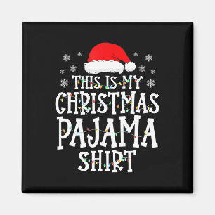 Das ist meine Weihnachts-Pajama-Fun-Familie, die a Magnet