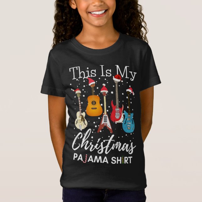 Das ist meine Weihnachts-Pajama-Gitarrist T-Shirt (Vorderseite)
